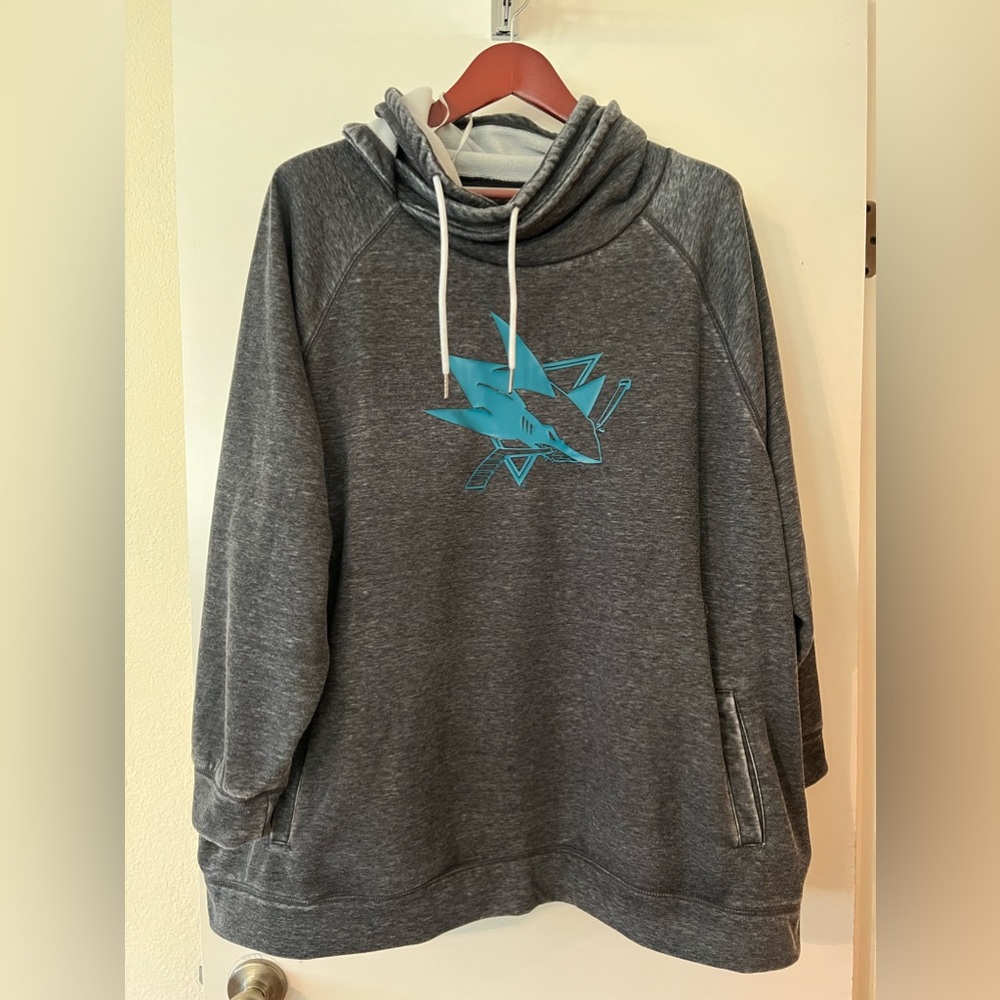 Sharks sweatshirt, Touch by Alyssa Milano, 4X